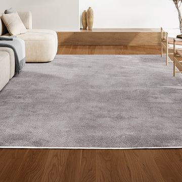 Cole Modern Minimalist Pinstripe High-low Area Rug
